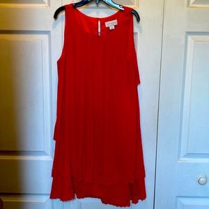 Orange-red Jessica Simpson cocktail dress. Size 10